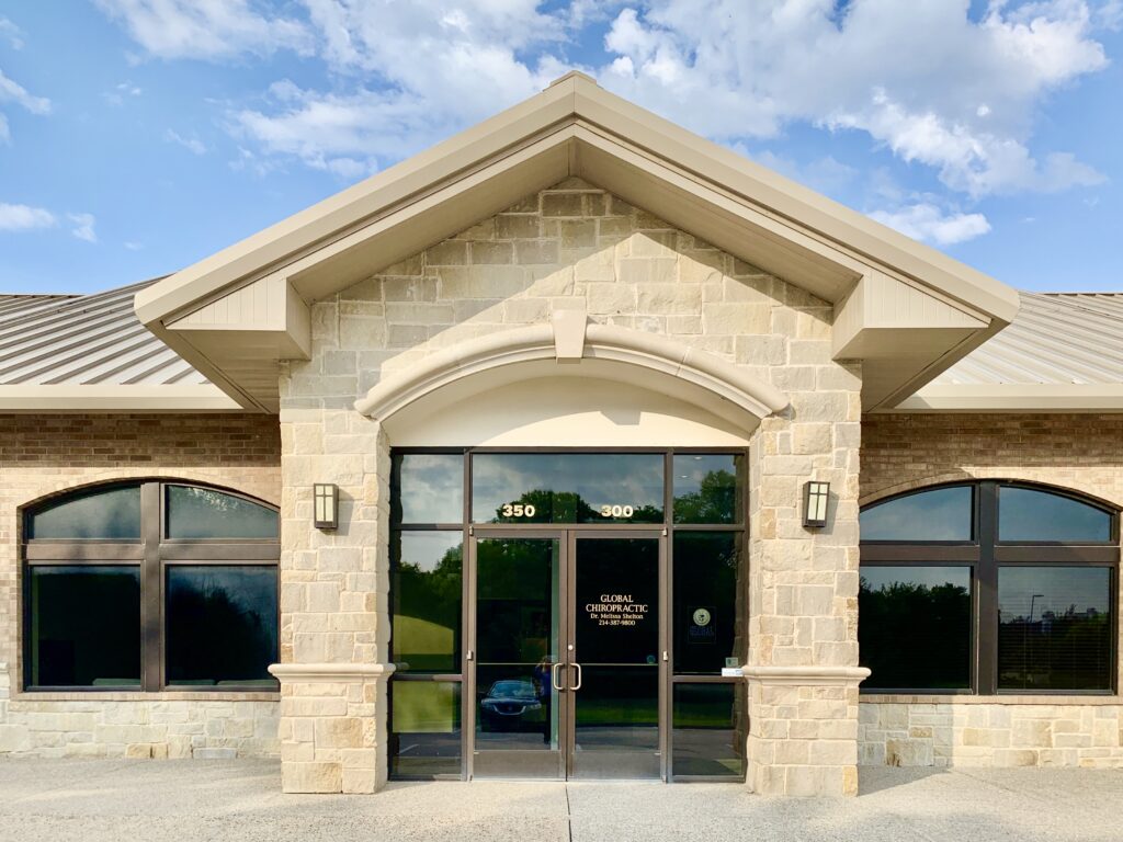 Global Chiropractic Plano Frisco office building near Preston Road and Hegcoxe in Plano TX