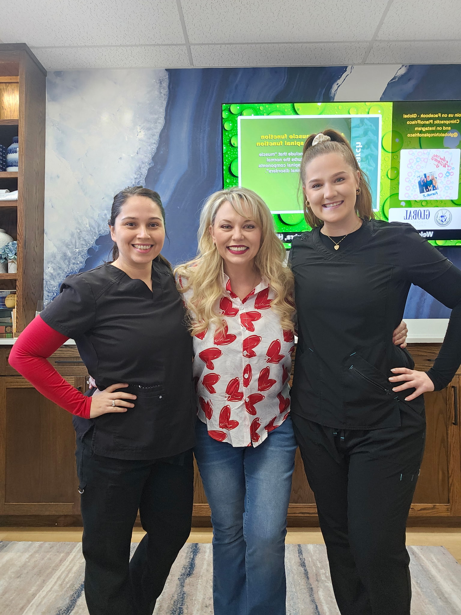Dr. Melissa Shelton and her staff Jessica and Kay