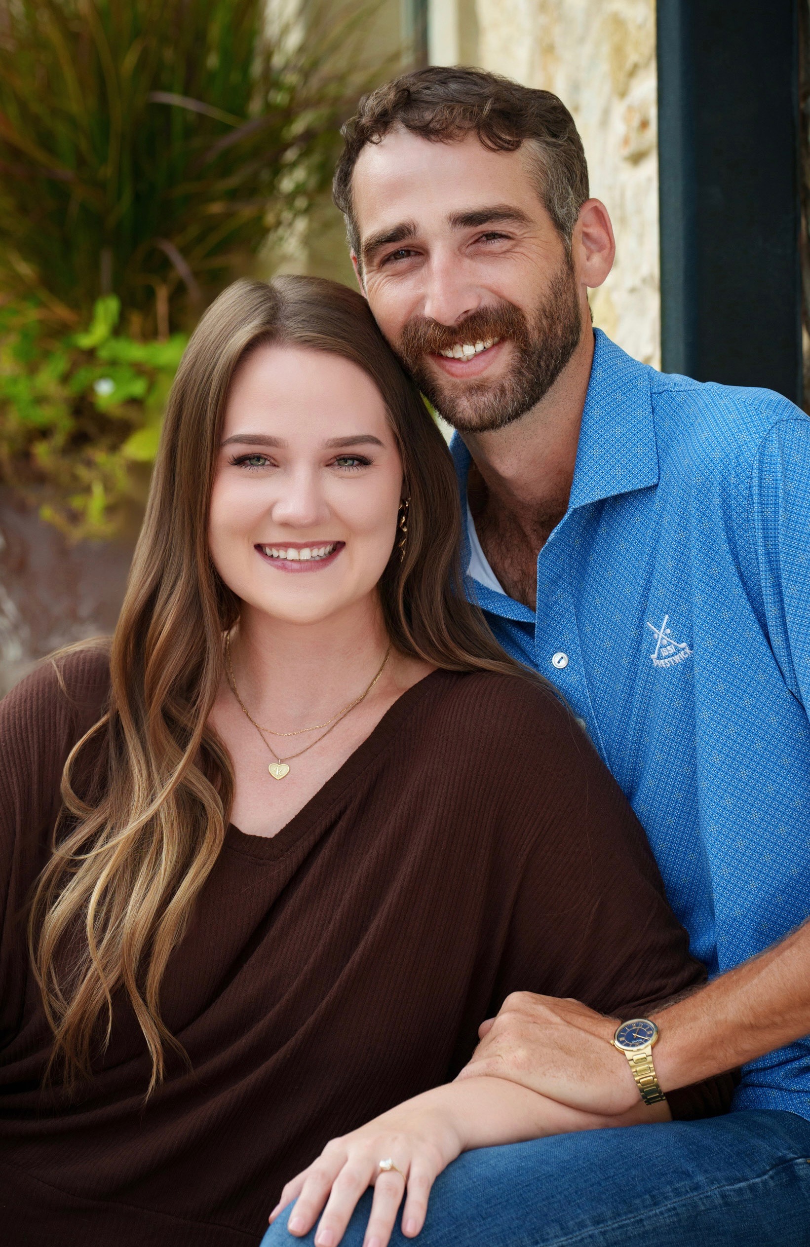 Kay from the Global Chiropractic Plano Frisco team with her fianc&eacute;