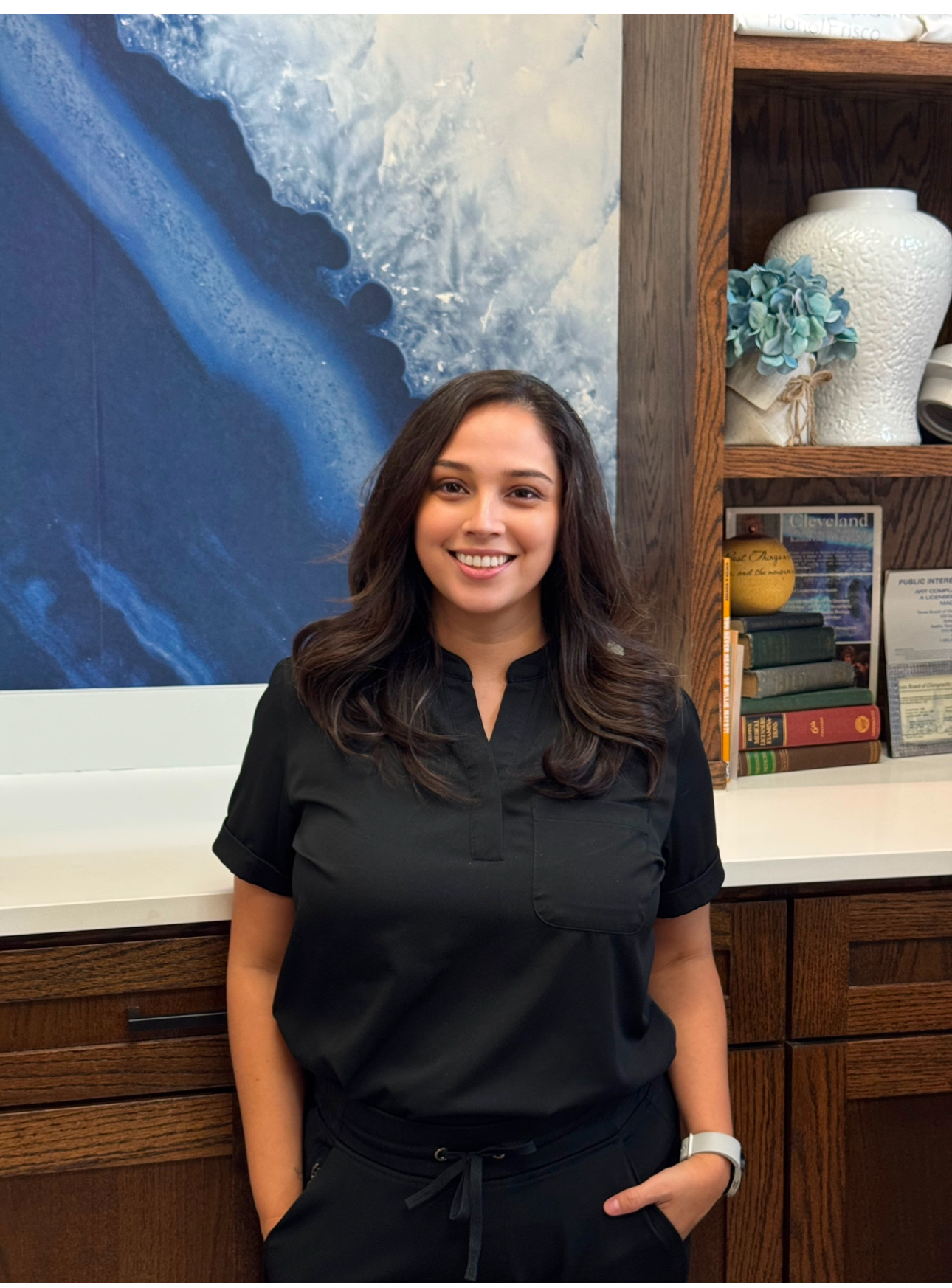 Jessica team member at Global Chiropractic Plano Frisco helping support patient care and front office operations